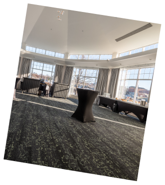Modern corporate meeting and conference space at Riverwatch Events Vermont